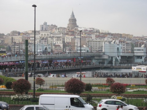 Istanbul Blick ueber den Bosporus