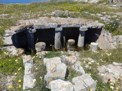 Santorin altes Siedlungsgebiet