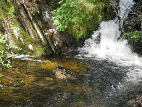 Schottland Wasserfall Loch Affric